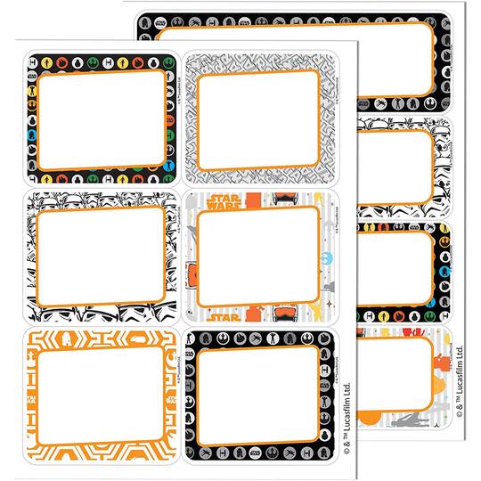 Eureka® Star Wars Name Tag School Stickers Set